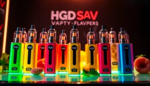 Purchase HQD Surv kaufen in multiple delicious flavors showcasing colorful designs and packaging.