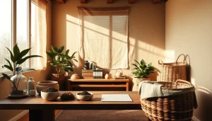 Tobacco Replacement products displayed in a serene setting showcasing natural ingredients.