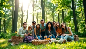 Group enjoying nature in a picnic setting connected to www.sudswild.com.