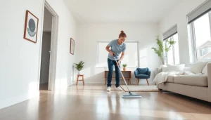 Achieve immaculate results with our Bond cleaning Logan service, featuring expert cleaners at work.
