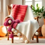 Elevate Your Home Decor with Moroccan Cotton Pompom Blankets: A Stylish Touch