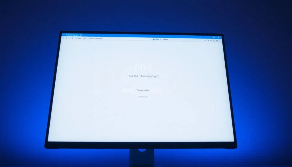 Download line電腦版官方下載 from an elegant computer interface showcasing streamlined design.
