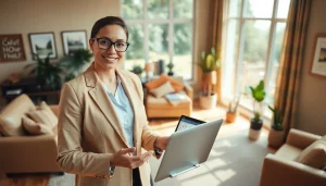 Buy a house with an experienced real estate agent showcasing homes in an inviting setting.