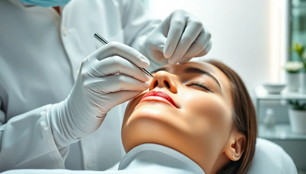 Aesthetic physician performing thread lift near me in a modern, welcoming medical spa.