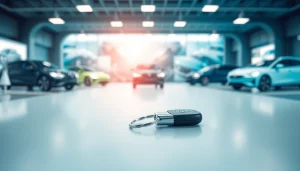 Showcasing keys for electric cars with a sleek design and modern features on a stylish table.