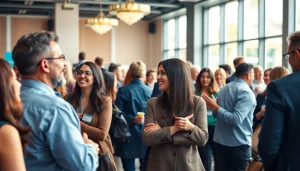 Capture powerful moments of Miami Corporate Event Videography Photography in a vibrant networking setting.