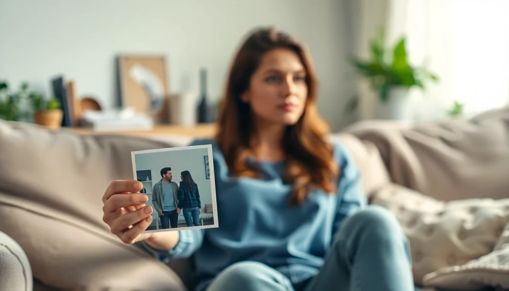 Reflecting on a relationship breakup, a person holds a crumpled photo, evoking nostalgia.