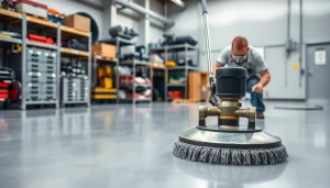 Apply poly floor coating Twin Cities with precision and expertise in an industrial setting.