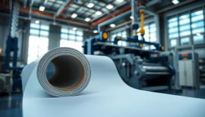 Showcase epoxy prepregs in a modern manufacturing setting, highlighting their advanced material quality.