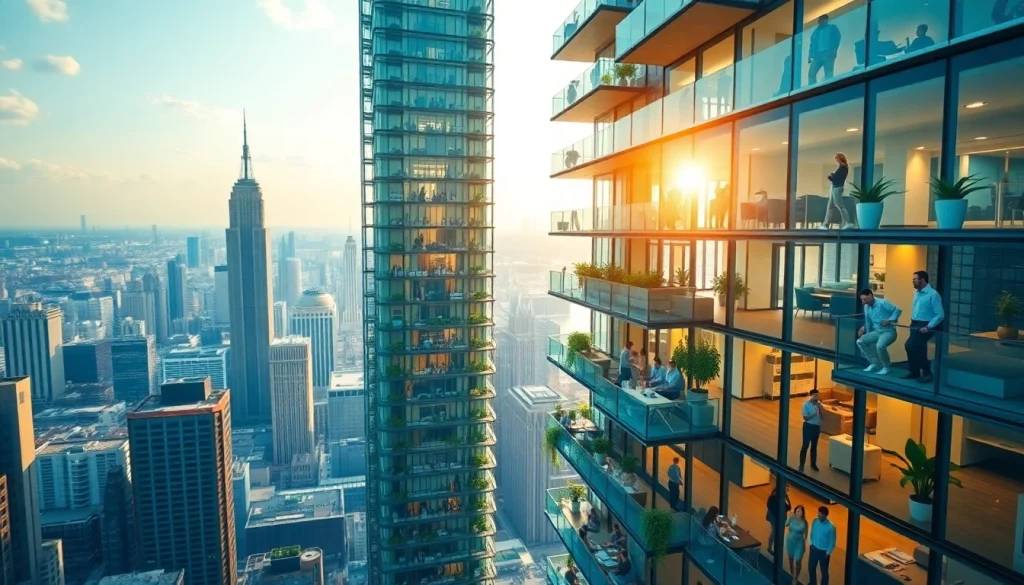 Engage and play sim tower by managing a vibrant skyscraper complex in a bustling city.