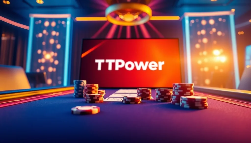 Experience thrilling gameplay at TPower casino with our vibrant gaming tables and interactive interface.