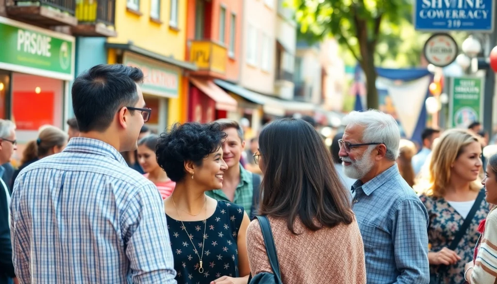 Engage with locals in a vibrant community atmosphere showcasing the essence of Local connections.