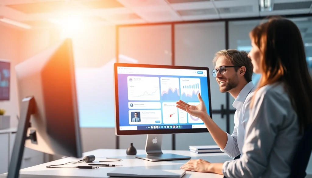 Engaging ai chat bot interface showing interactive conversation on a modern workstation.
