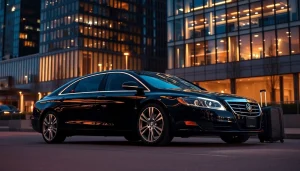 Experience premium car service Vancouver BC with luxury sedan in urban setting.