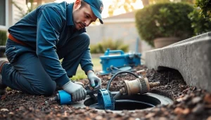 Addressing a plumbing issue with expert Drainage Service Sydney in action.