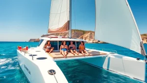 Enjoy a day on beautiful day charters malta aboard a luxury catamaran with friends.