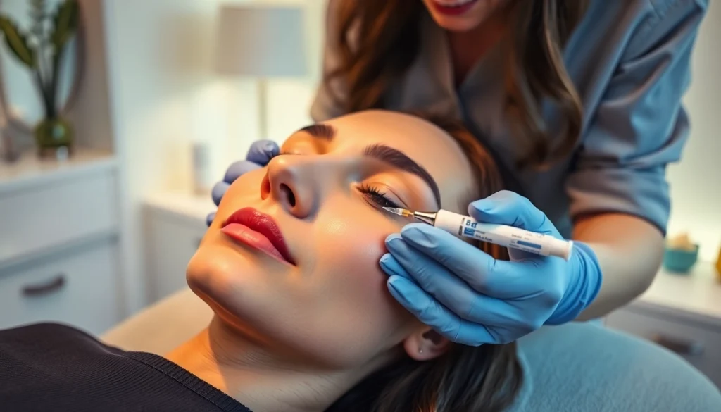 Enhance your features with facial rebalancing treatment at a serene medspa setting.