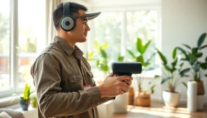 Pest control Sydney expert inspecting a home for pest issues with advanced tools.