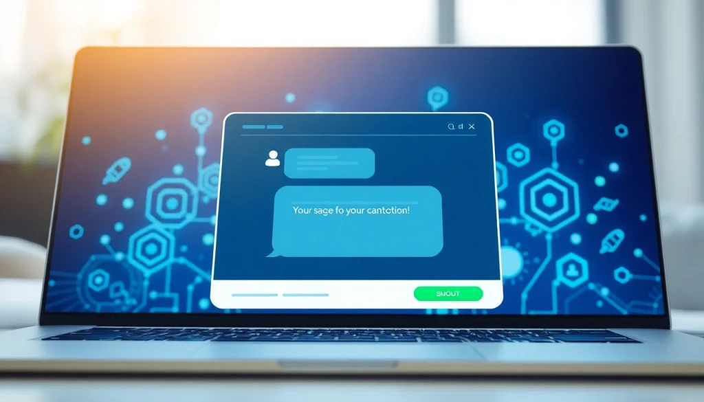 Engage with a chatgpt bot for website through an interactive chat interface showcasing vibrant design.