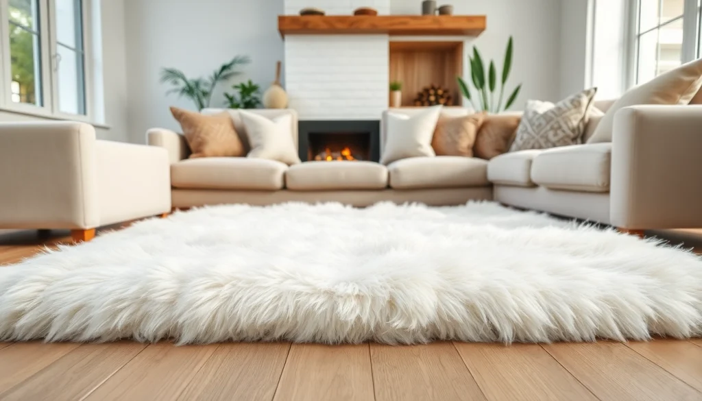 Enhance your space with a double sheepskin rug that adds warmth and style to your home.