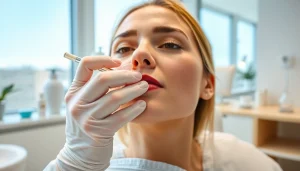 Demonstrating effective Acne Treatment techniques in a modern clinic setting.
