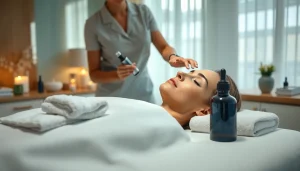 Experience rejuvenating med spa facial treatments in a serene spa environment with soothing colors.