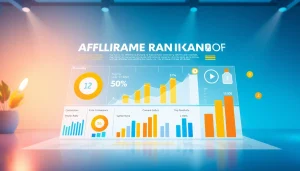Visual representation of affiliate ranking metrics highlighting key data points.