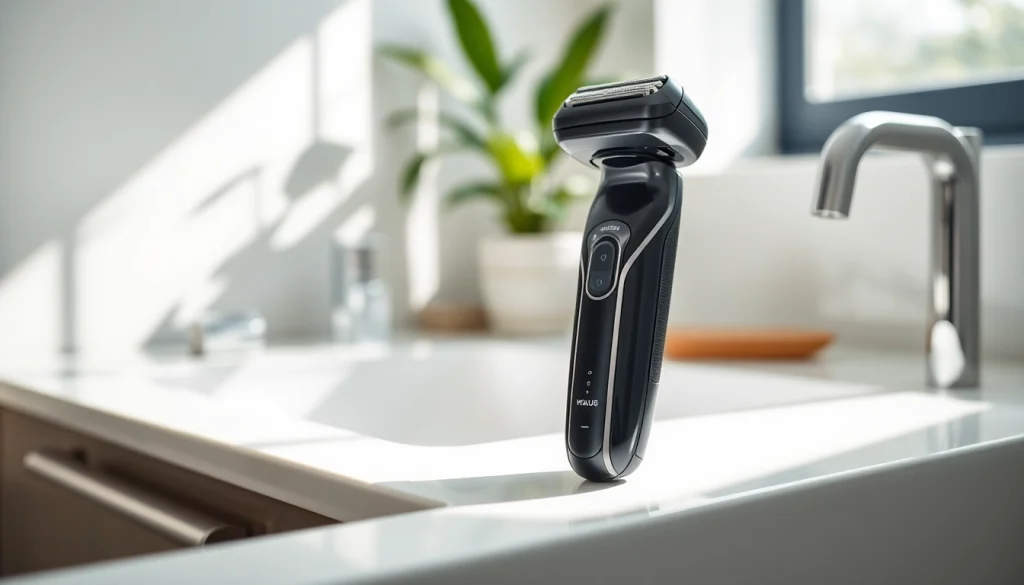 Showcasing an electric shaver for men highlighting its precision and advanced technology.