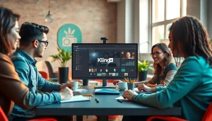 Creators using KlingAI Prompts for video generation in a collaborative workspace.