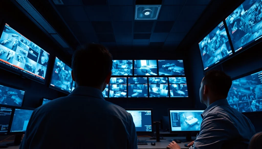 CCTV & Remote Monitoring Coventry installation showcasing a professional monitoring team in action.