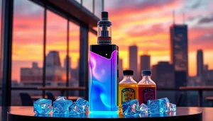 Experience the Elf Bar Ice King 30000 disposable vape with vibrant colors and icy flavors.