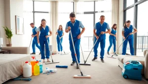 bond cleaning brisbane professionals meticulously cleaning a luxurious apartment in Brisbane