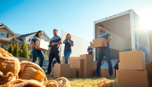 Expert movers calgary team efficiently handling a residential move, showcasing teamwork and professionalism.