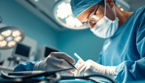 Handchirurgie Braunschweig - Fachärzte bei einer präzisen Operation in einem modernen OP.