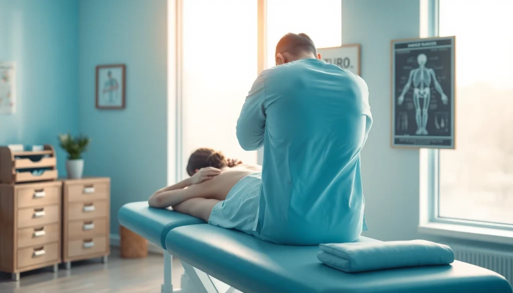 Sunnyvale Chiropractor providing expert back adjustment in a tranquil clinic.