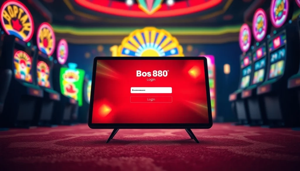 Masukkan bos88 login Slot di antarmuka pengguna modern dan menarik.