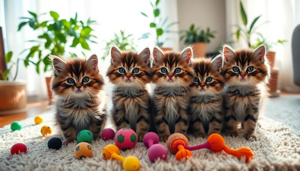Adopt Maine Coon kittens for sale Oakland through this heartwarming living room scene featuring playful kittens.