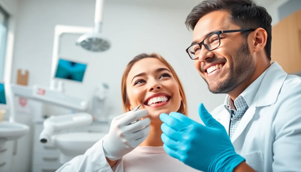 Orthodontist providing a consultation at Grand Strand Smile Spotlight clinic, showcasing care and professionalism.