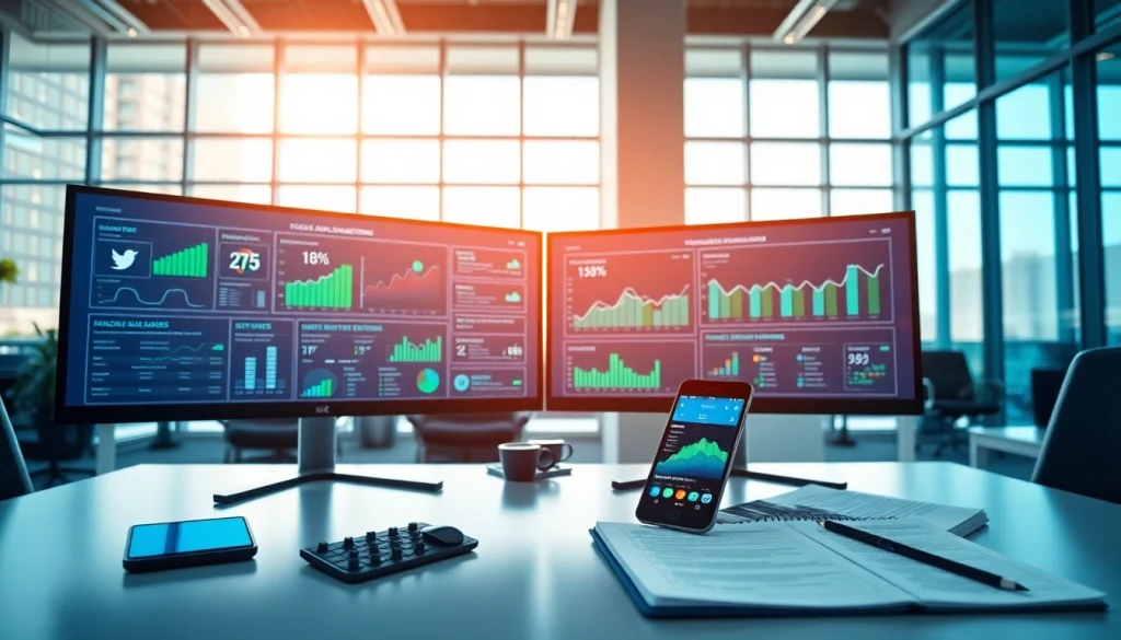 View of a professional digital workspace featuring data about facebook smm panel.