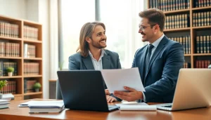 Consultation with a Maryland Workers Compensation Lawyer showcasing professional legal advice.