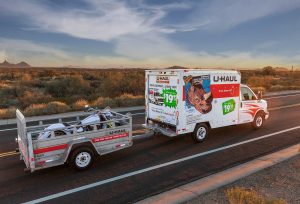 U-Haul Truck and Motorcycle Trailer