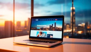 Boost your digital success with Bluehost web hosting in a modern workspace.