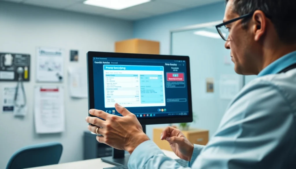 Enhance patient care using eprescribing software interface in a professional medical setting.